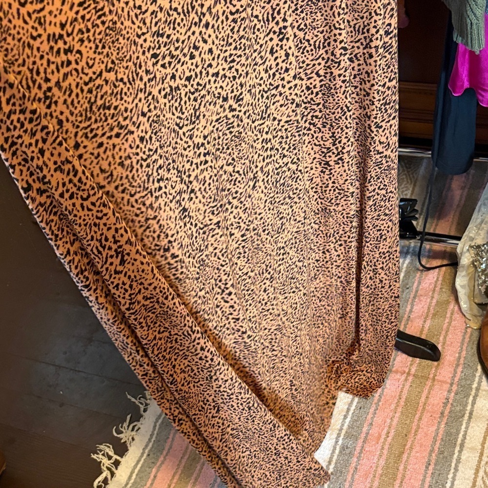 Leopard Print V-Neck Maxi Dress - Picture 3 of 6